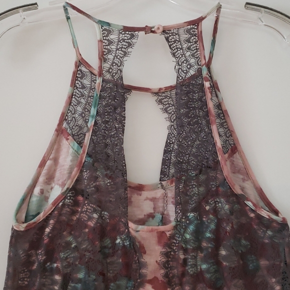 Anthropologie 9-h15 stcl Lace Key Hole Tank - Picture 6 of 8